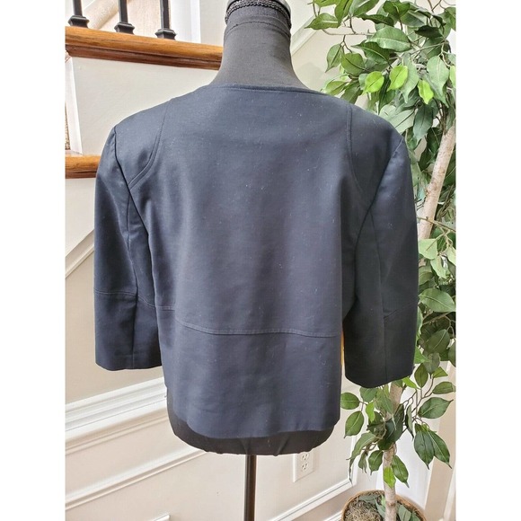 Worthington Women's Black Cotton Long Sleeve Buttons Front Casual Jacket Size XL - Picture 7 of 12